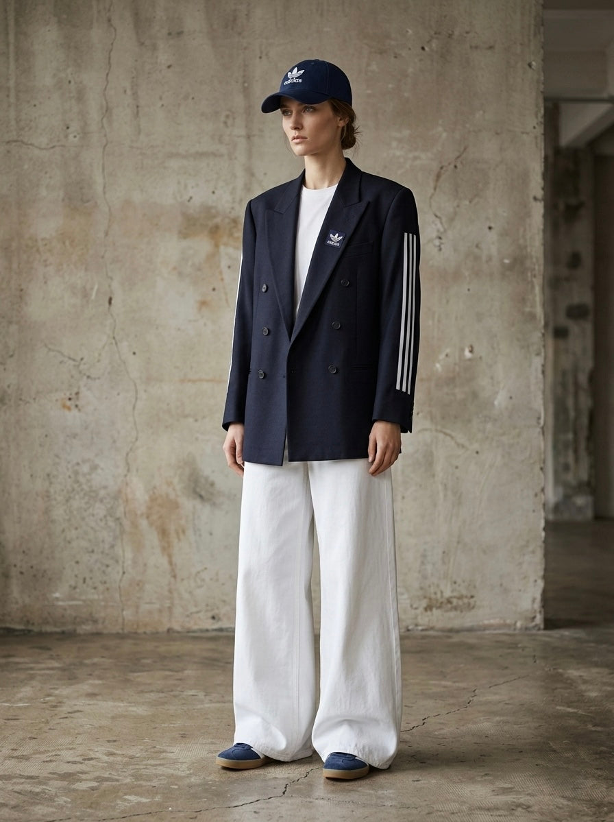 Blazer doppiopetto vintage ‘Adidas’ reworked