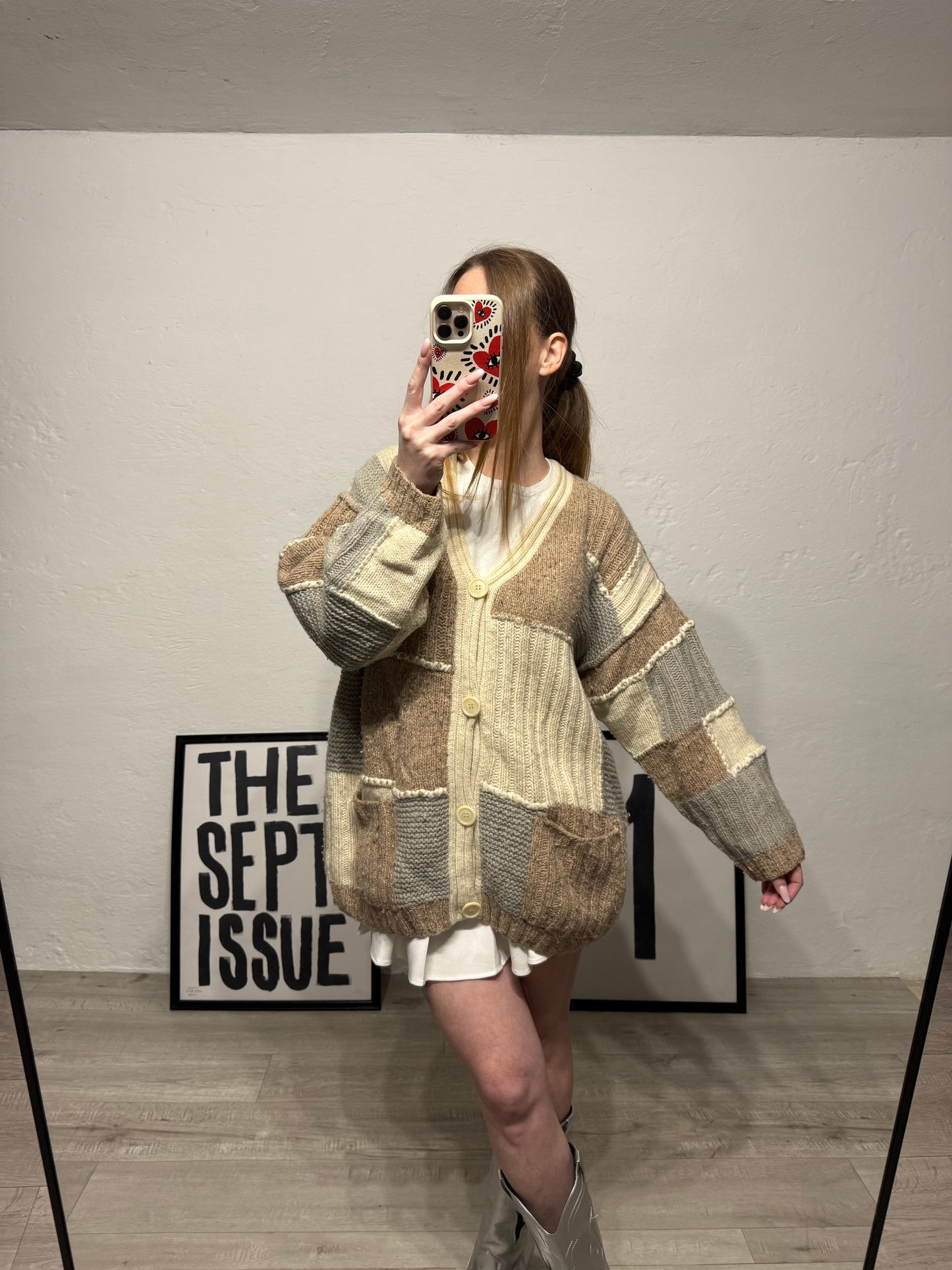 Cardigan vintage patchwork