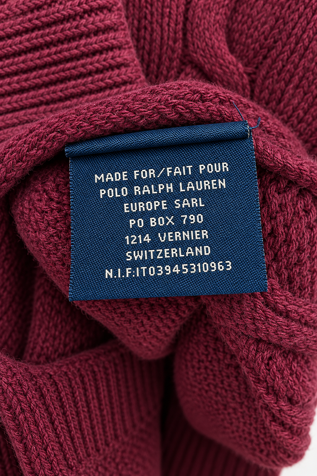 Cardigan trecce vintage Ralph Lauren Lana e cashmere