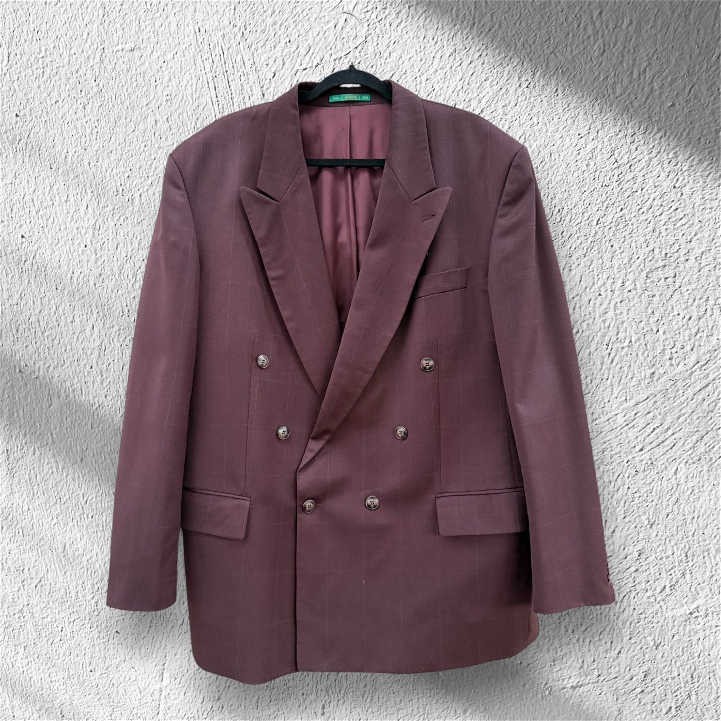 Blazer burgundy doppiopetto ‘Gioconda’ handmade