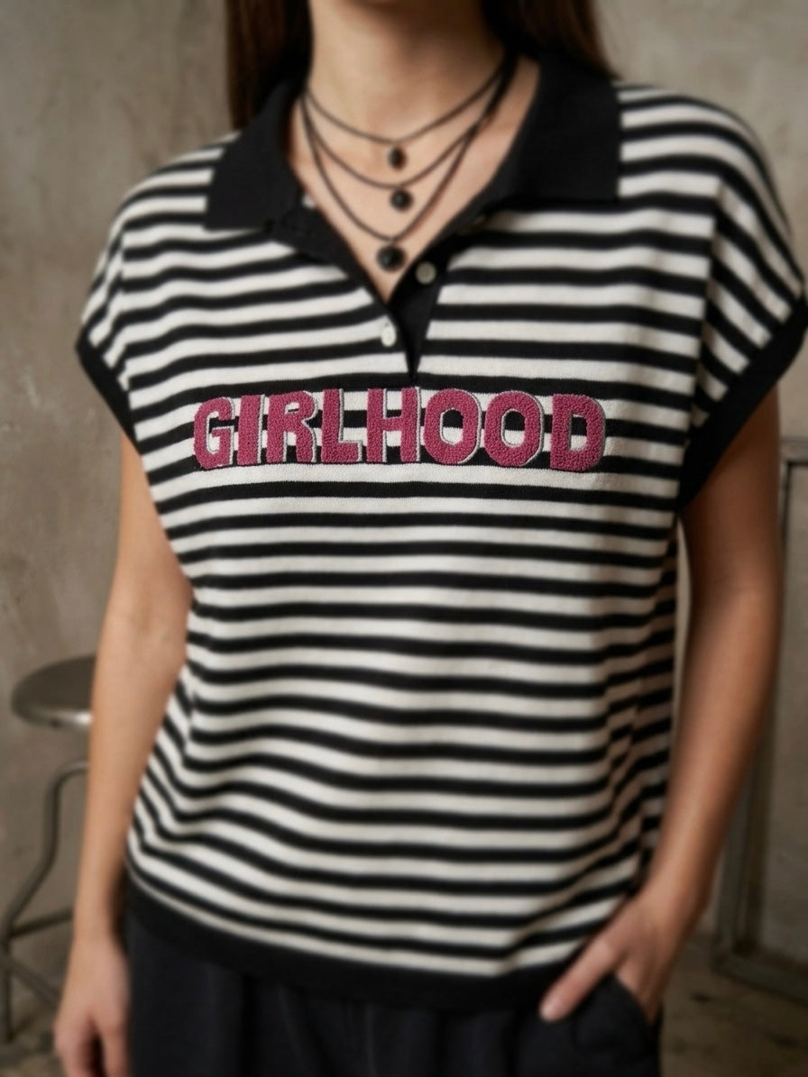 T-shirt righe ‘girlwood’