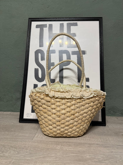 Cesta in paglia flower