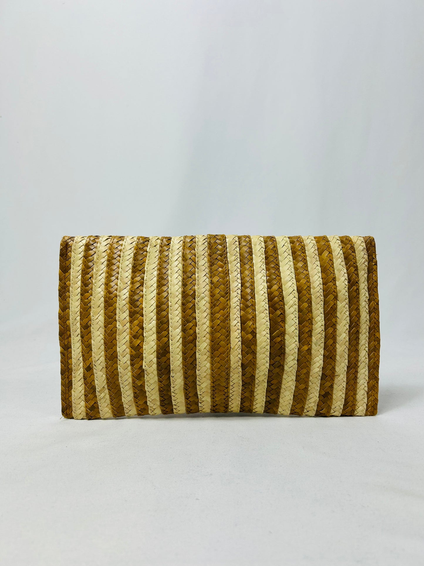 Pochette raffia bicolor