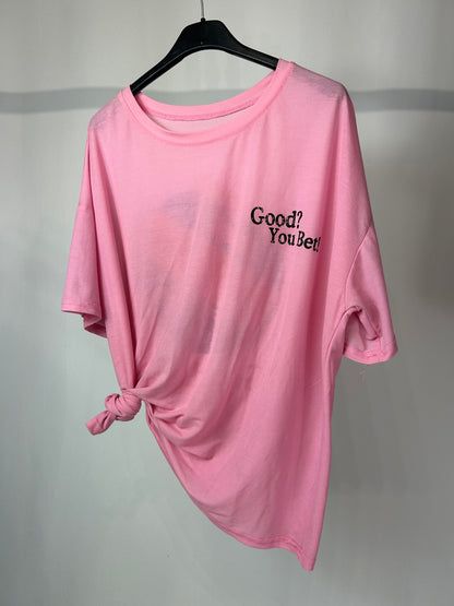 Pink T-shirt stampa tg.L