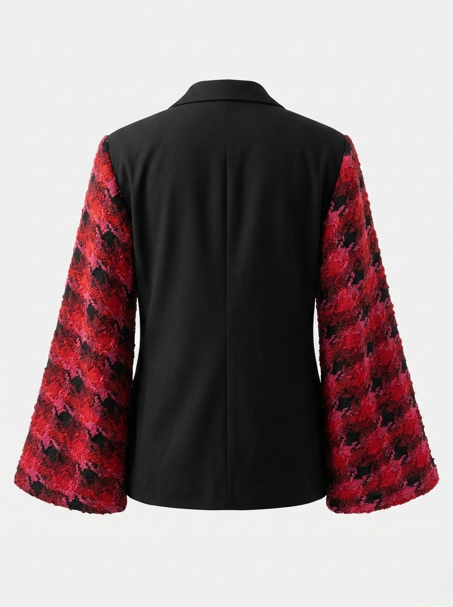 Blazer vintage ‘Tartan sleeves’ reworked