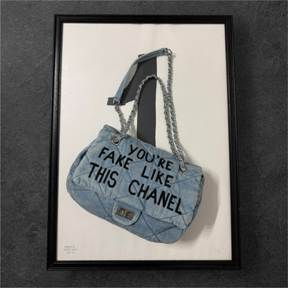 Borsa ‘You’re fake like this Chanel’ handmade