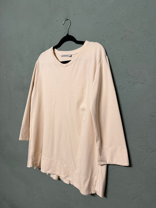 Maglia asimmetrica plisse Background