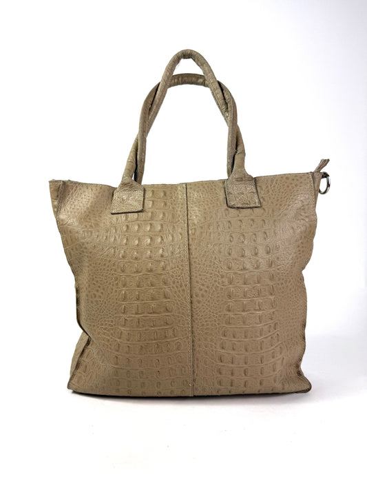 Shopper in pelle