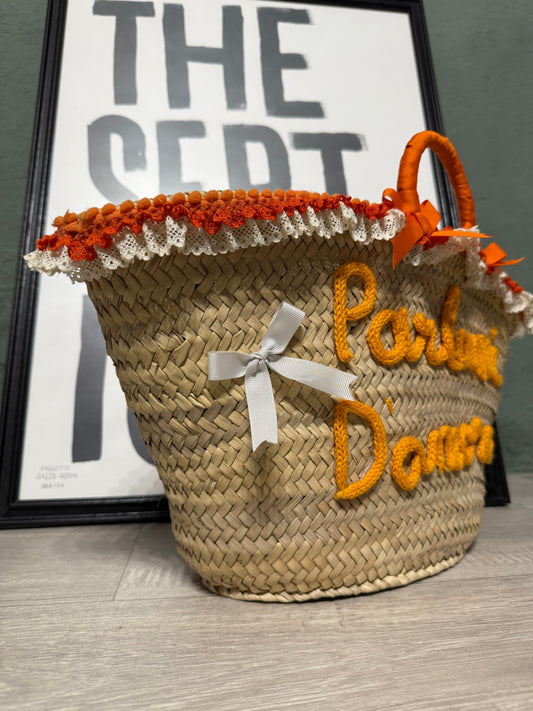 Cesta in paglia ‘Parlami d’amore’