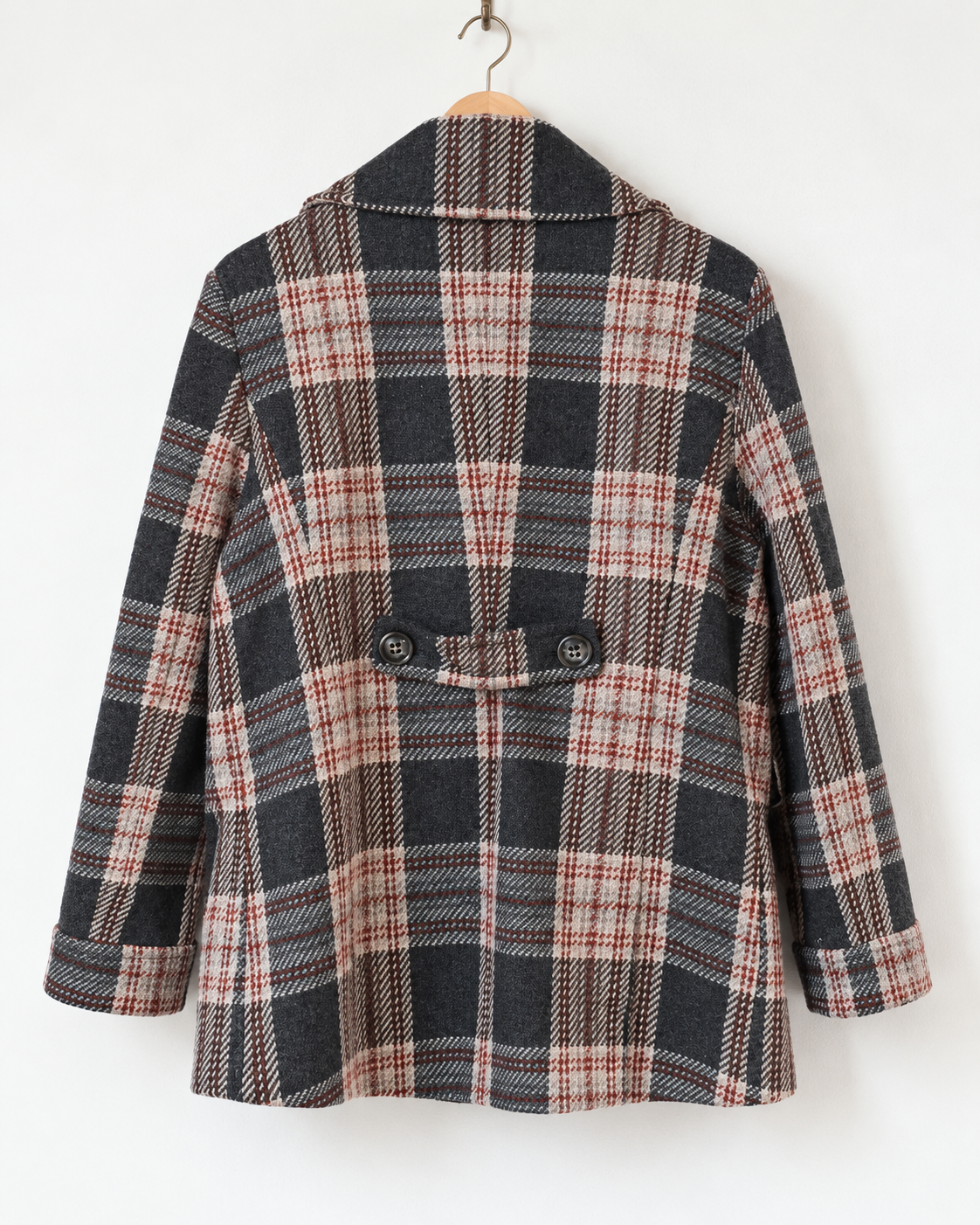 Cappotto tartan misto lana Marella