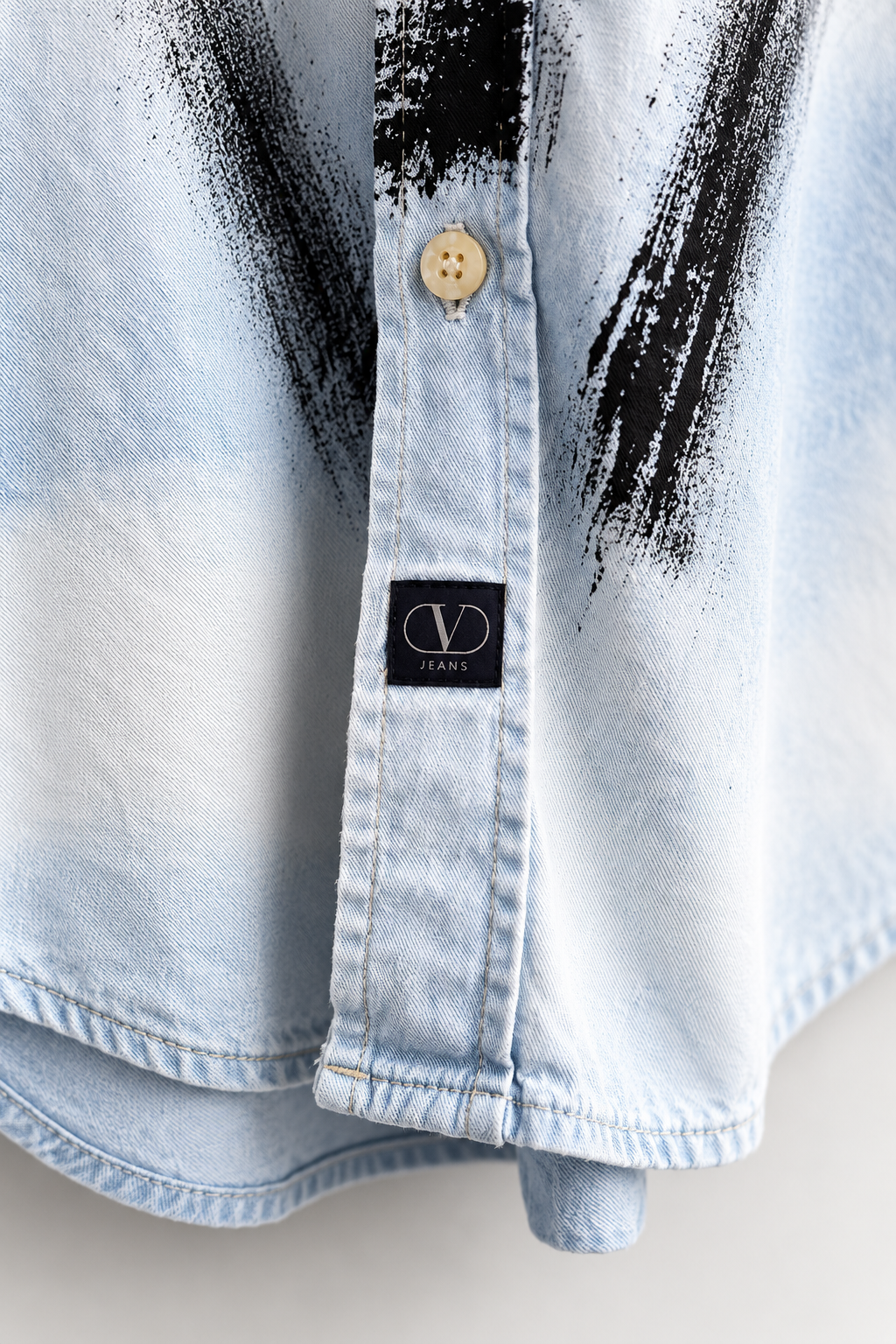Camicia denim vintage Valentino Garavani reworked