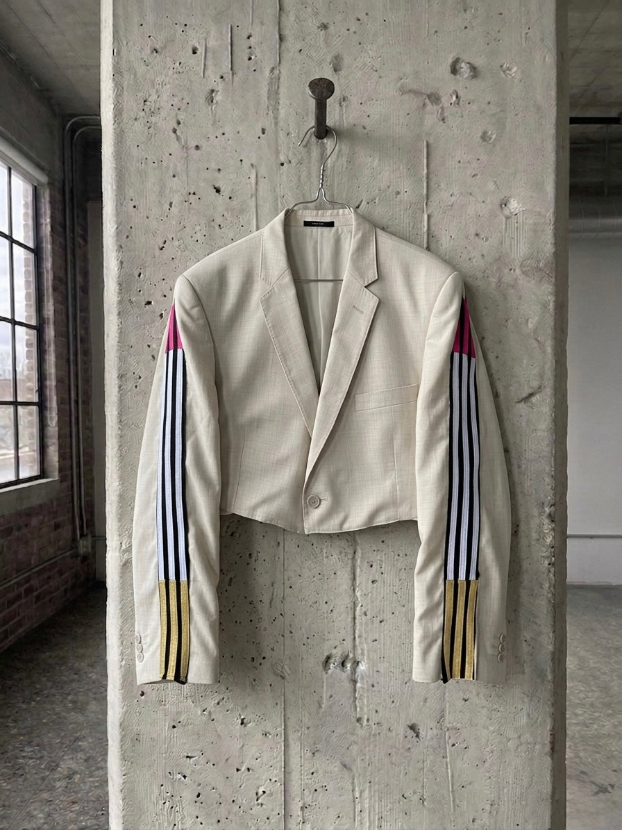 Blazer vintage crop ‘Adidas’ upcycling - reworked