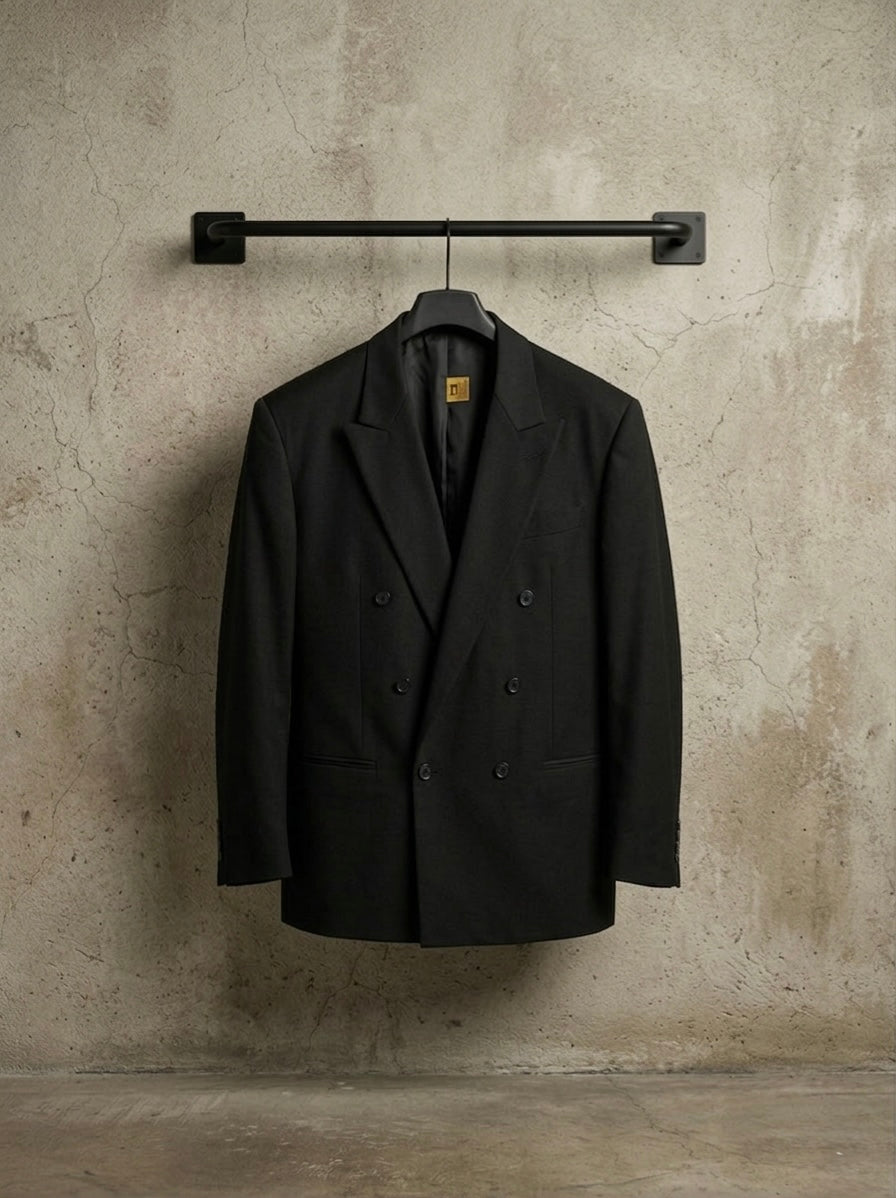 Blazer vintage doppiopetto ‘unisci i puntini’ hand printed