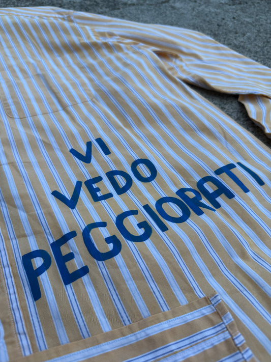Camicia righe ‘Vi Vedo Peggiorati’