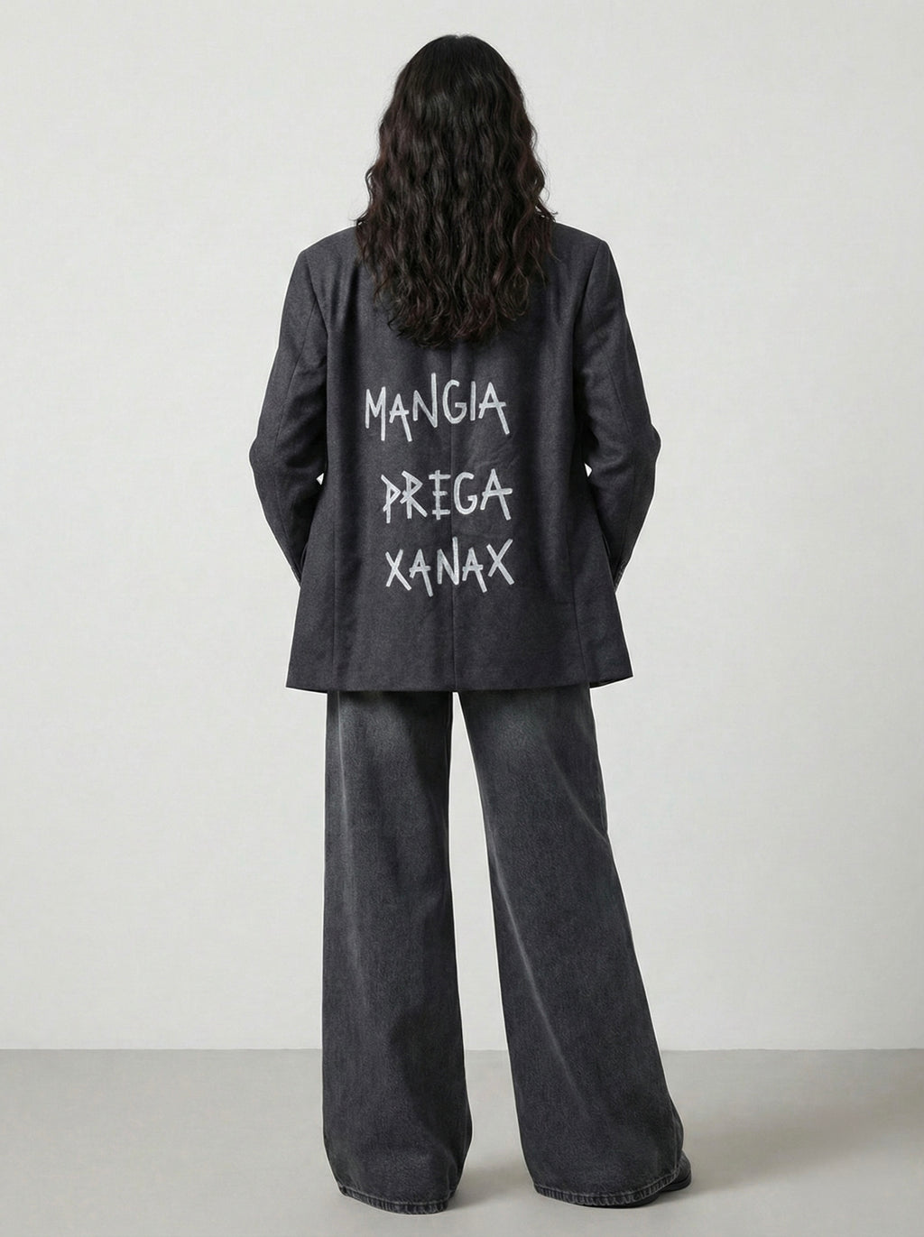 Blazer vintage ‘Mangia prega Xanax’