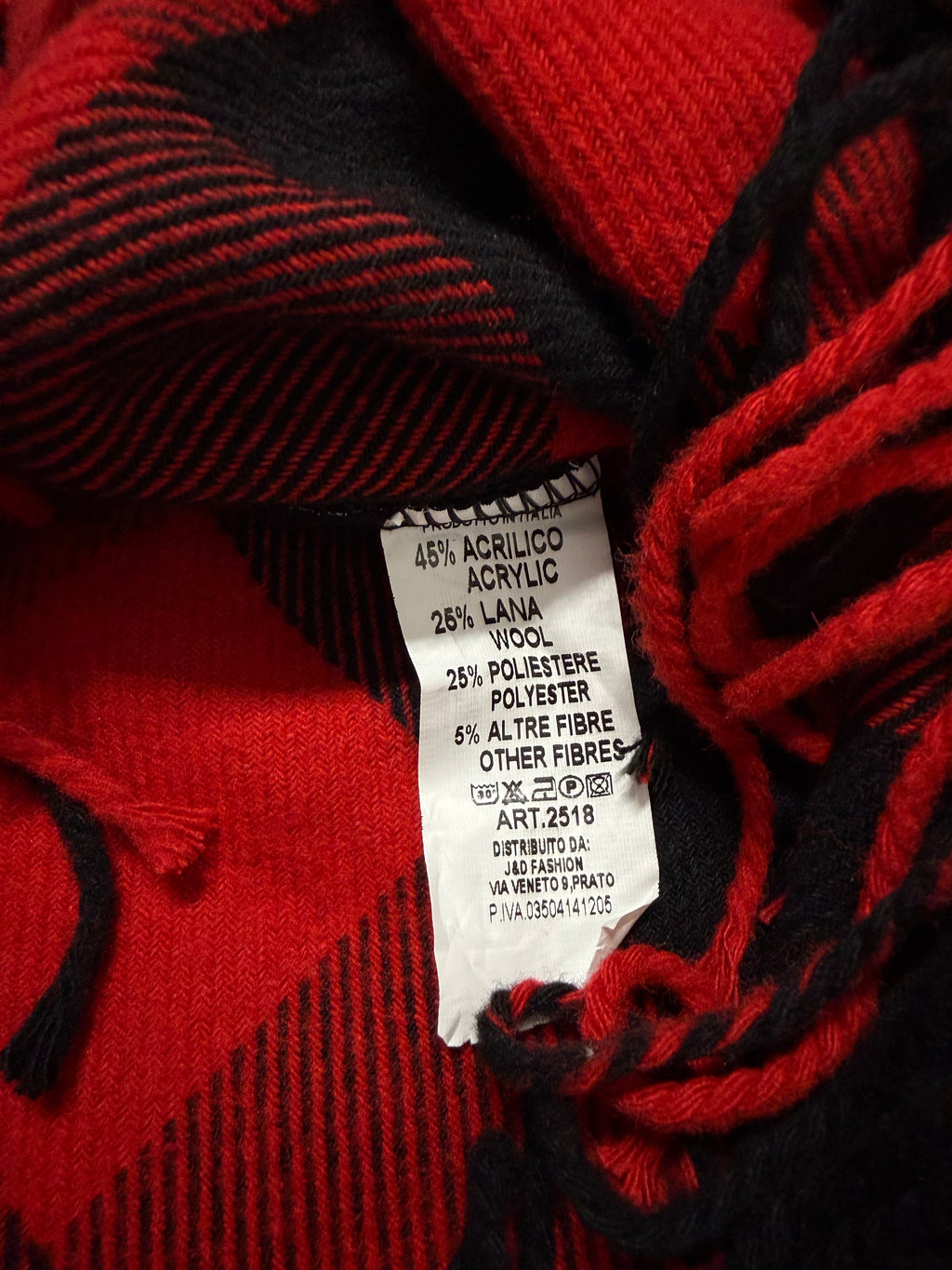 Maxi gonna tartan frange