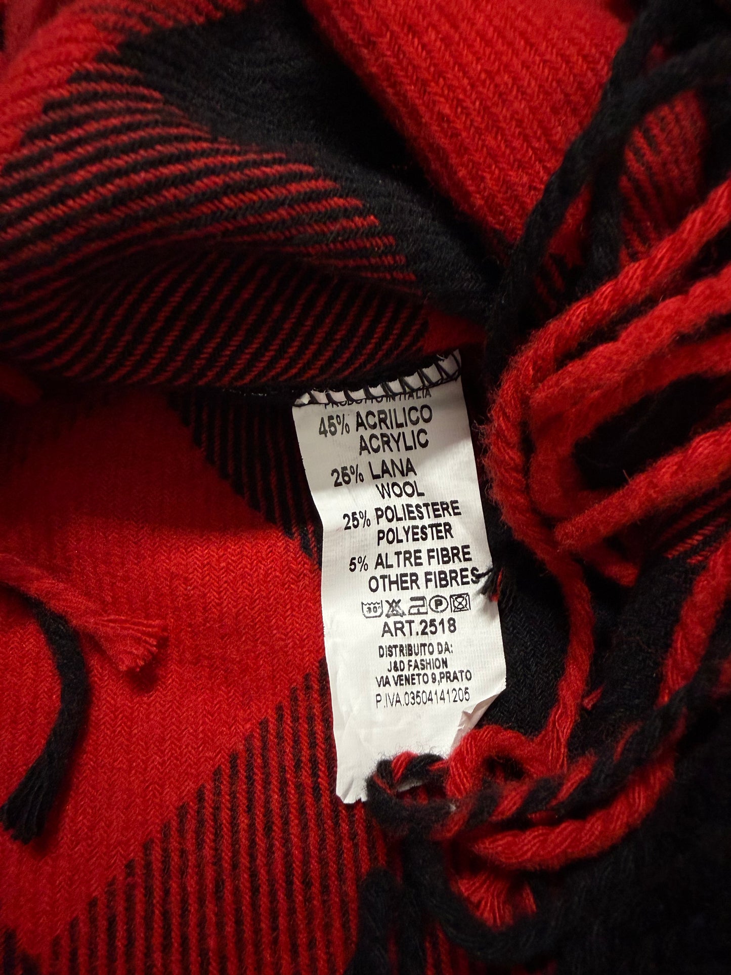 Maxi gonna tartan frange