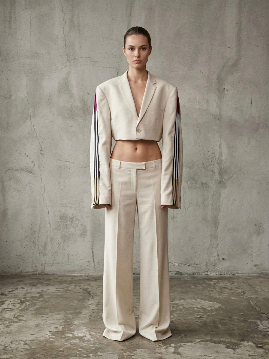 Blazer vintage crop ‘Adidas’ upcycling - reworked