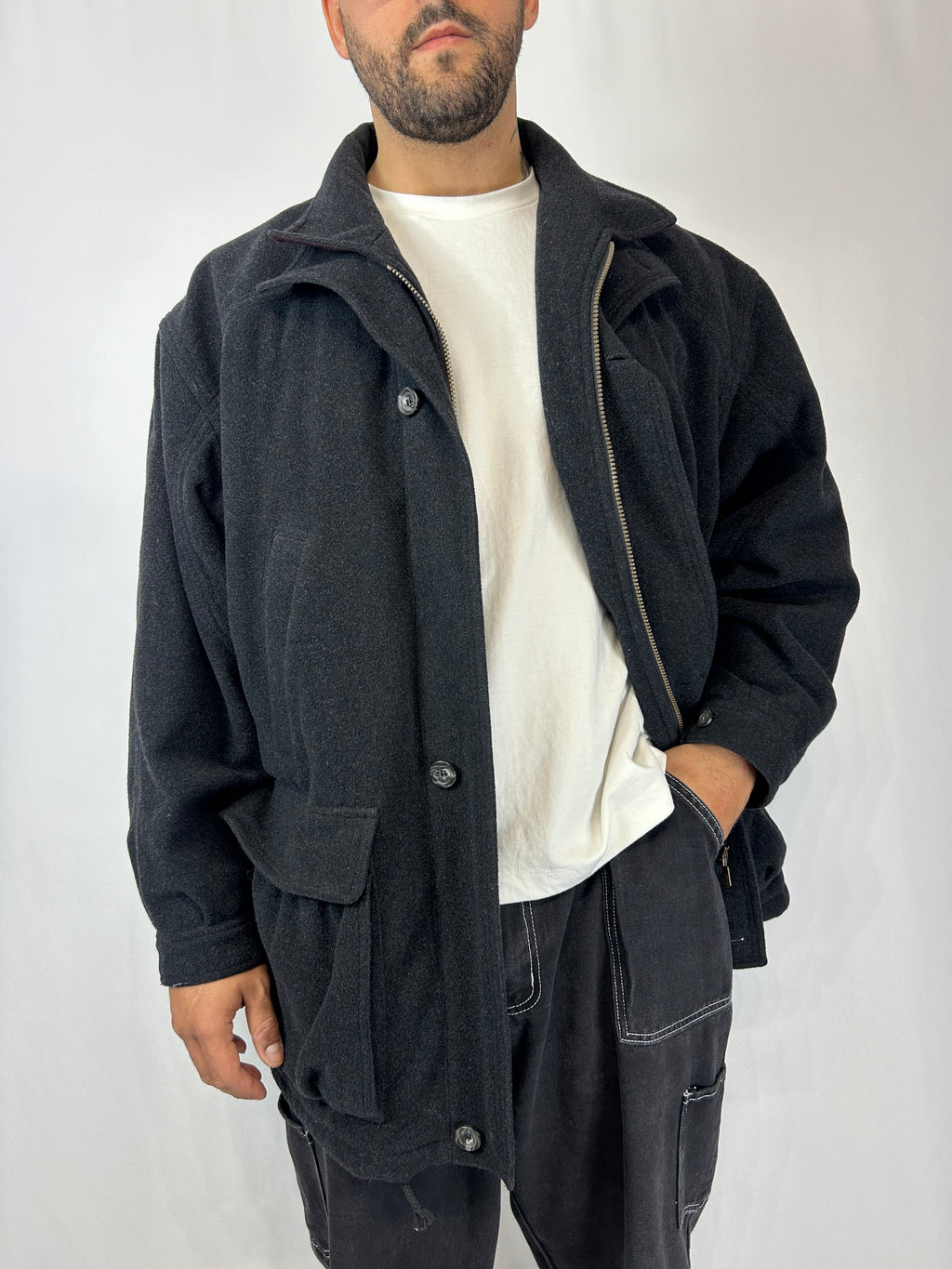 Cappotto lana vergine Bugatti tg.XL