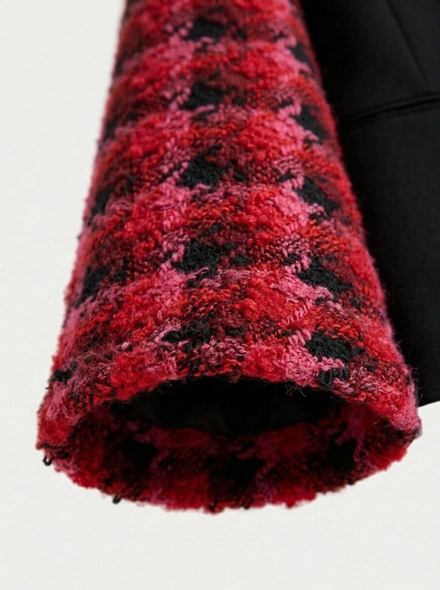 Blazer vintage ‘Tartan sleeves’ reworked