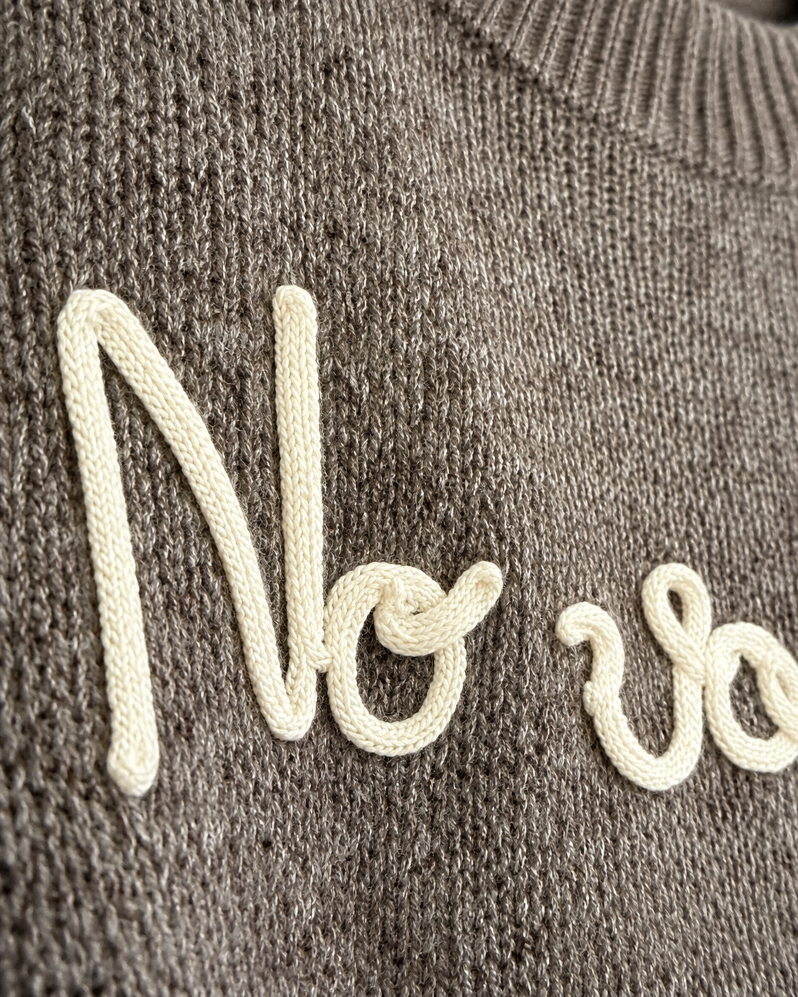 Maglioncino scritta ‘No vabbè’