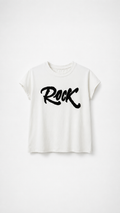 T-shirt scritta teddy ‘Rock’