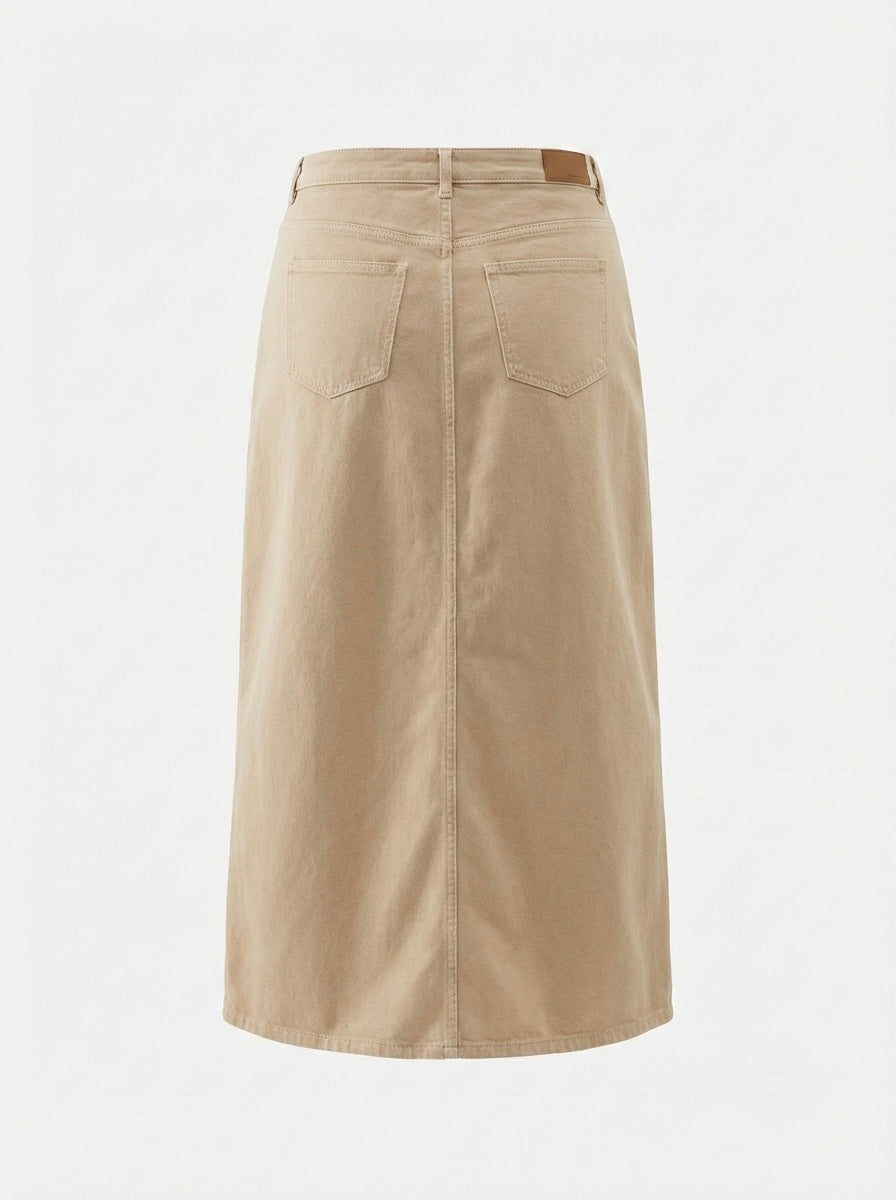 Longuette denim spacco