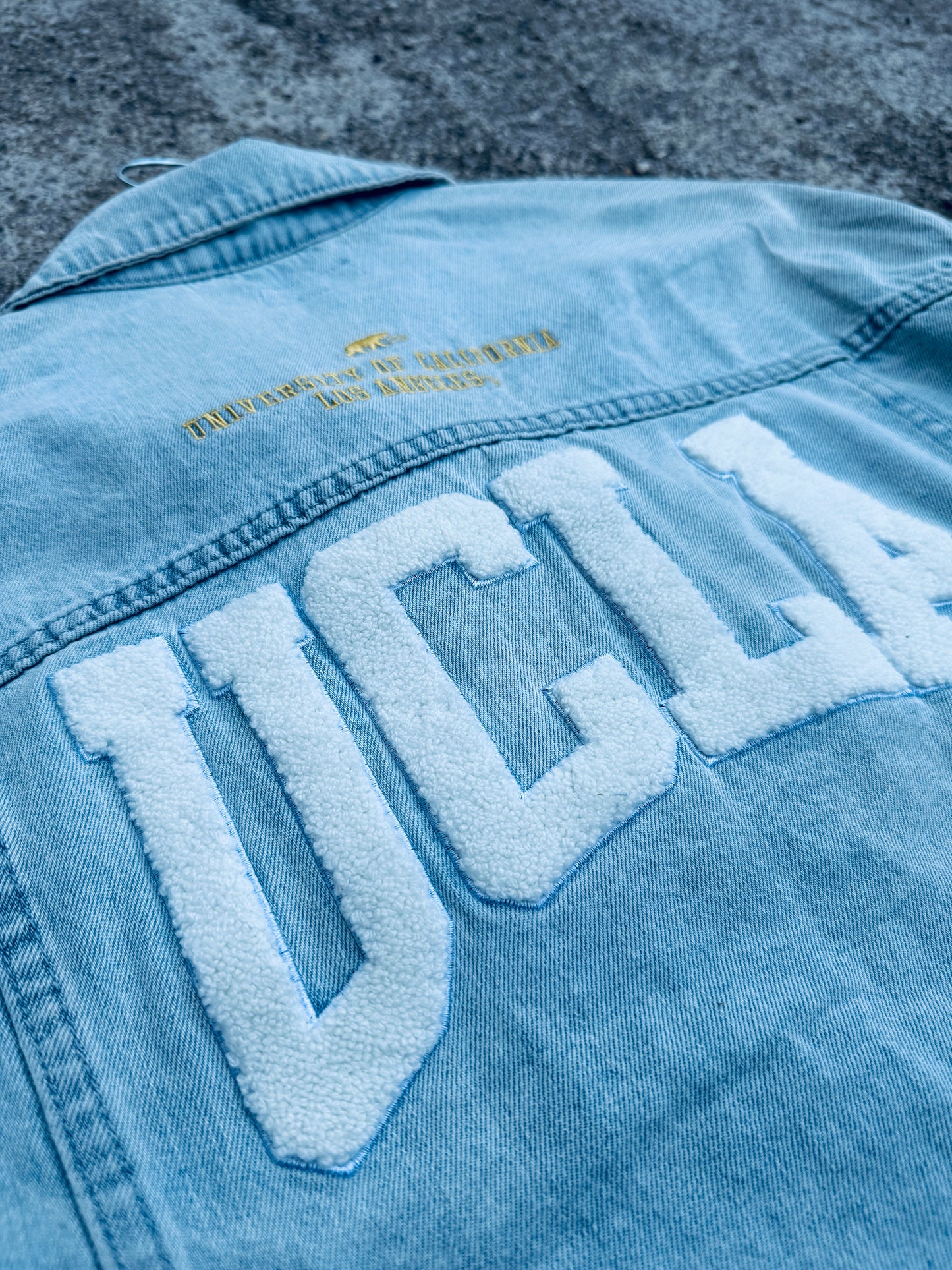 Giacca denim patch UCLA tg.M