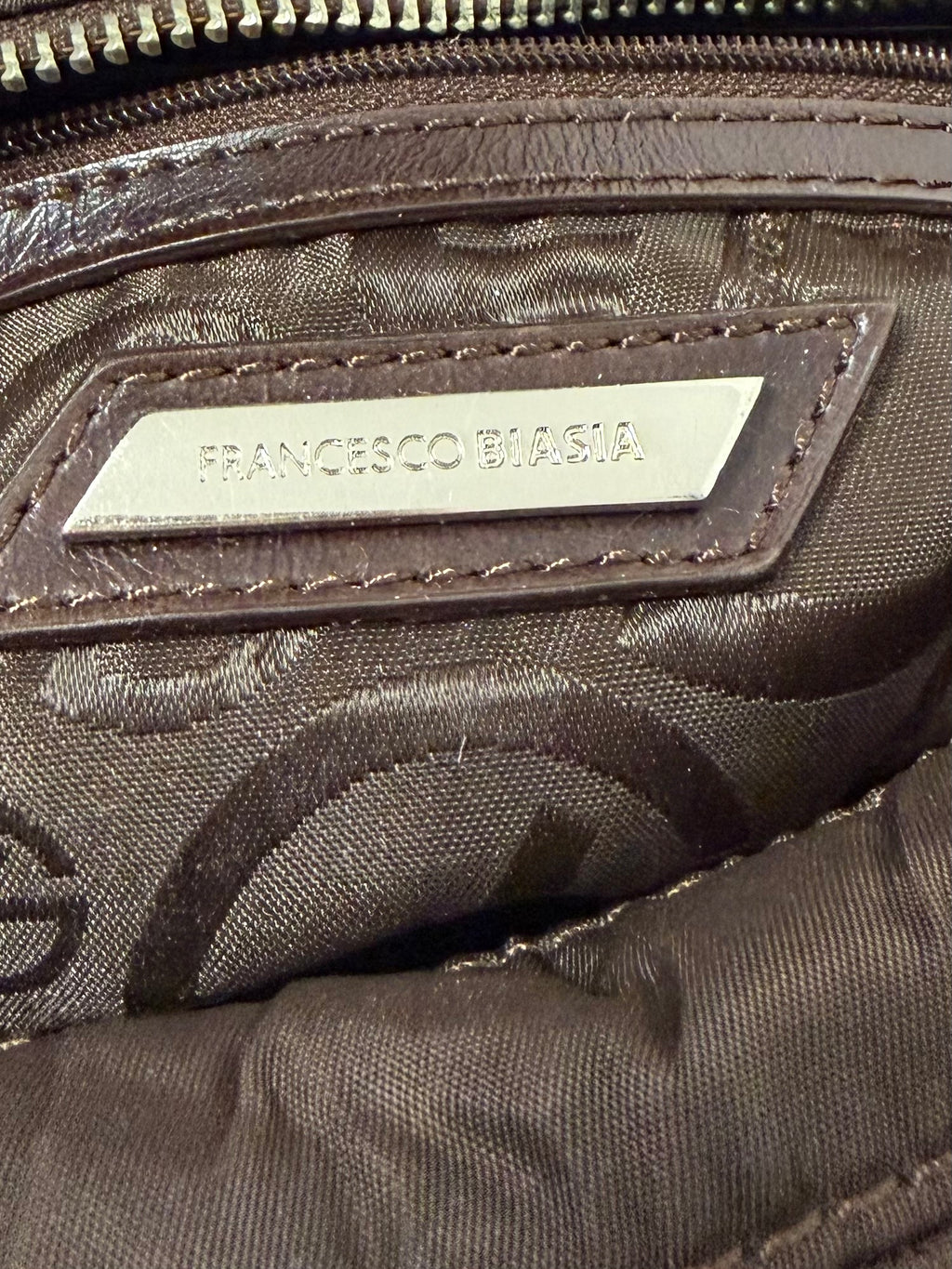 Baguette nylon e pelle y2k Francesco Biasia