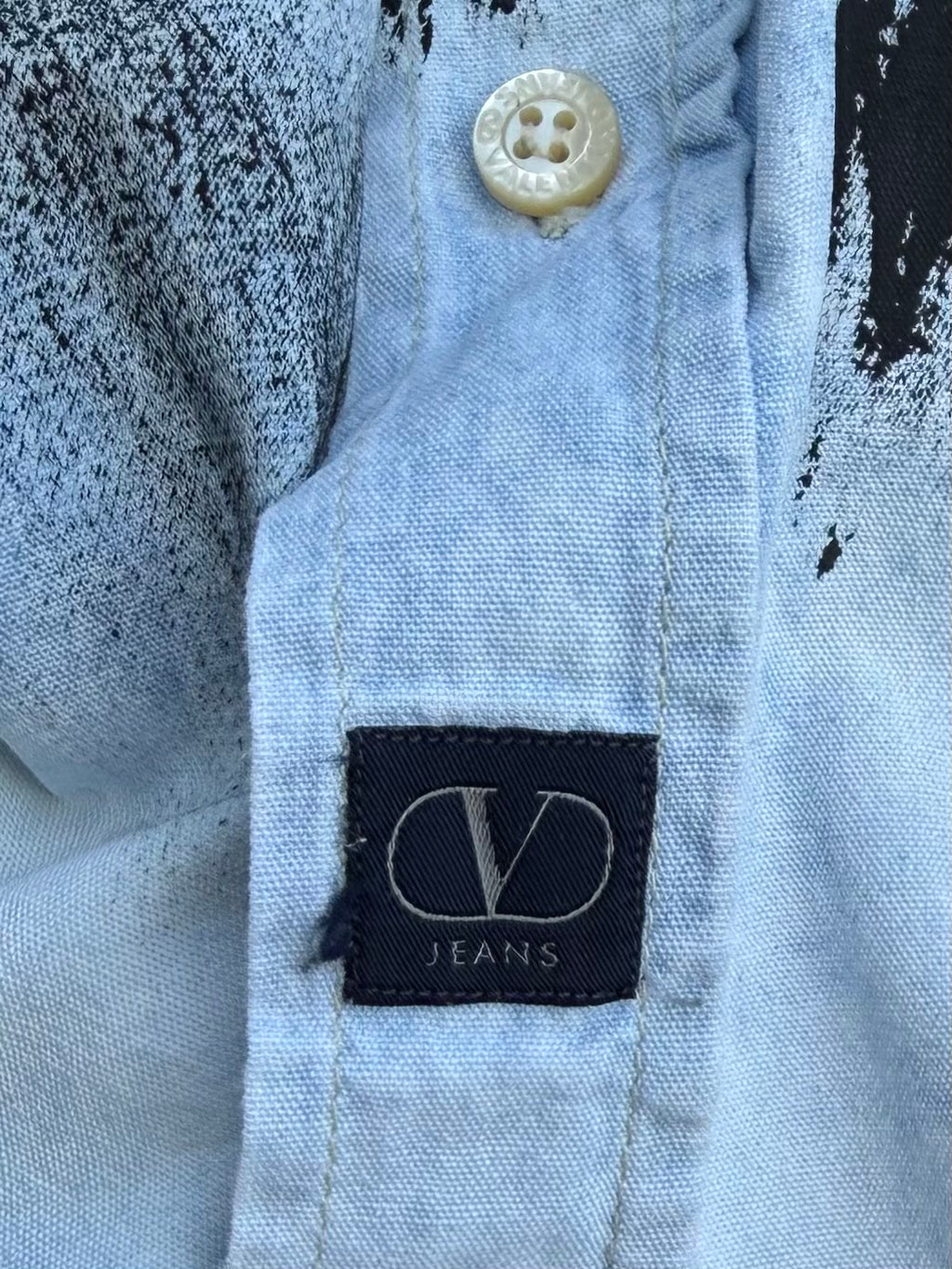 Camicia denim vintage Valentino Garavani reworked