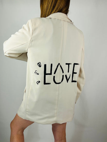 Blazer doppiopetto ‘HateLove’ tg.M