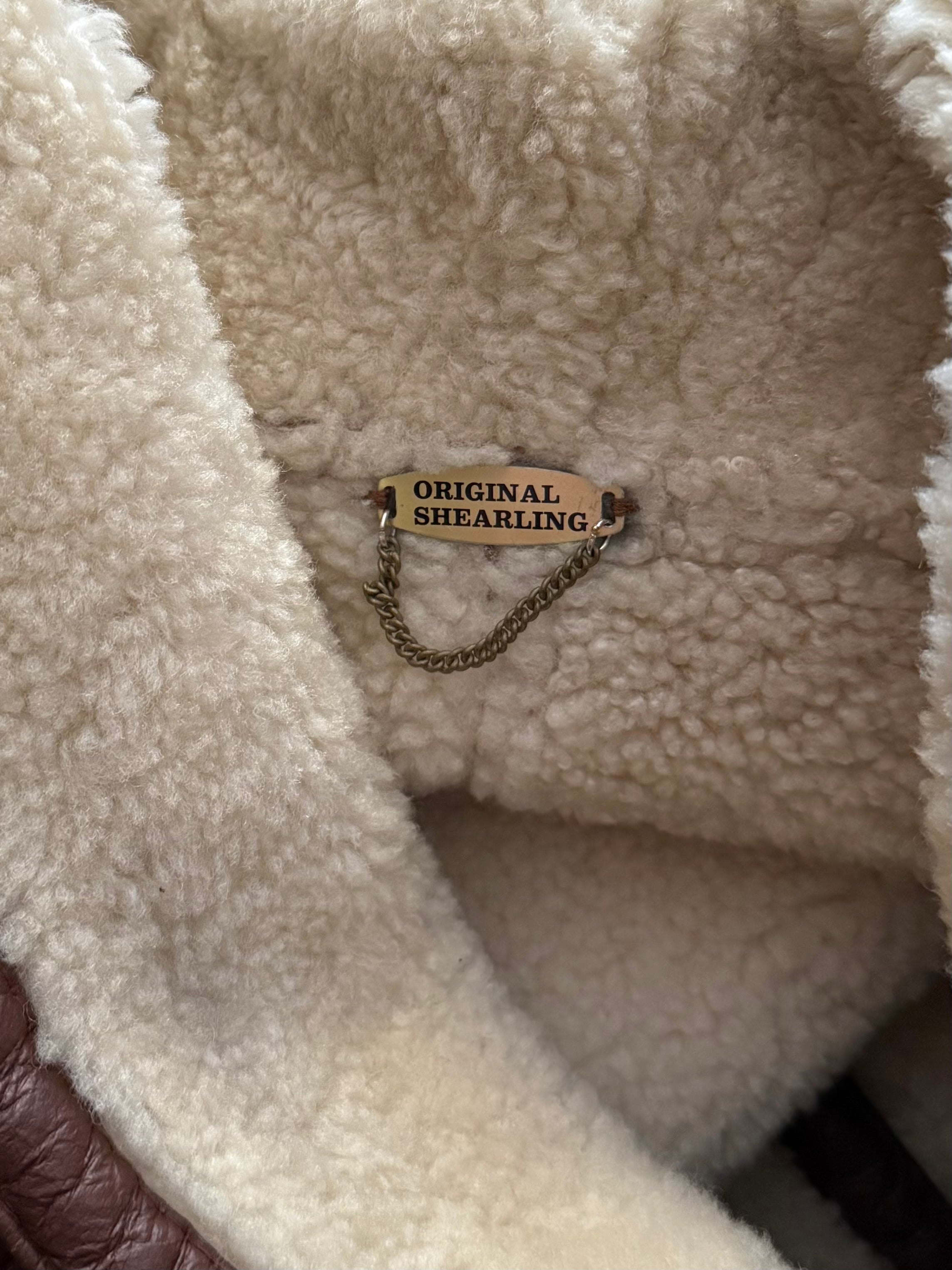 Cappotto montone shearling vintage