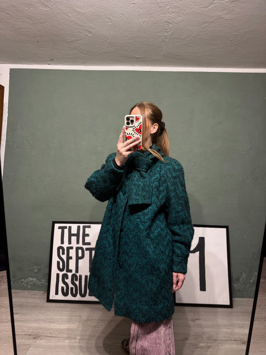 Cappotto tweed Lana Mohair