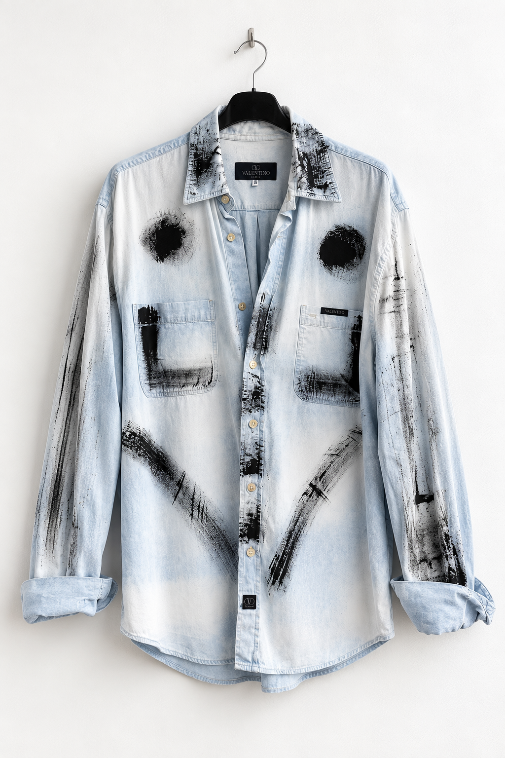 Camicia denim vintage Valentino Garavani reworked
