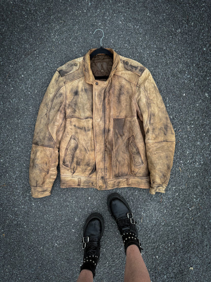 Bomber in pelle ‘Rebel’ handmade