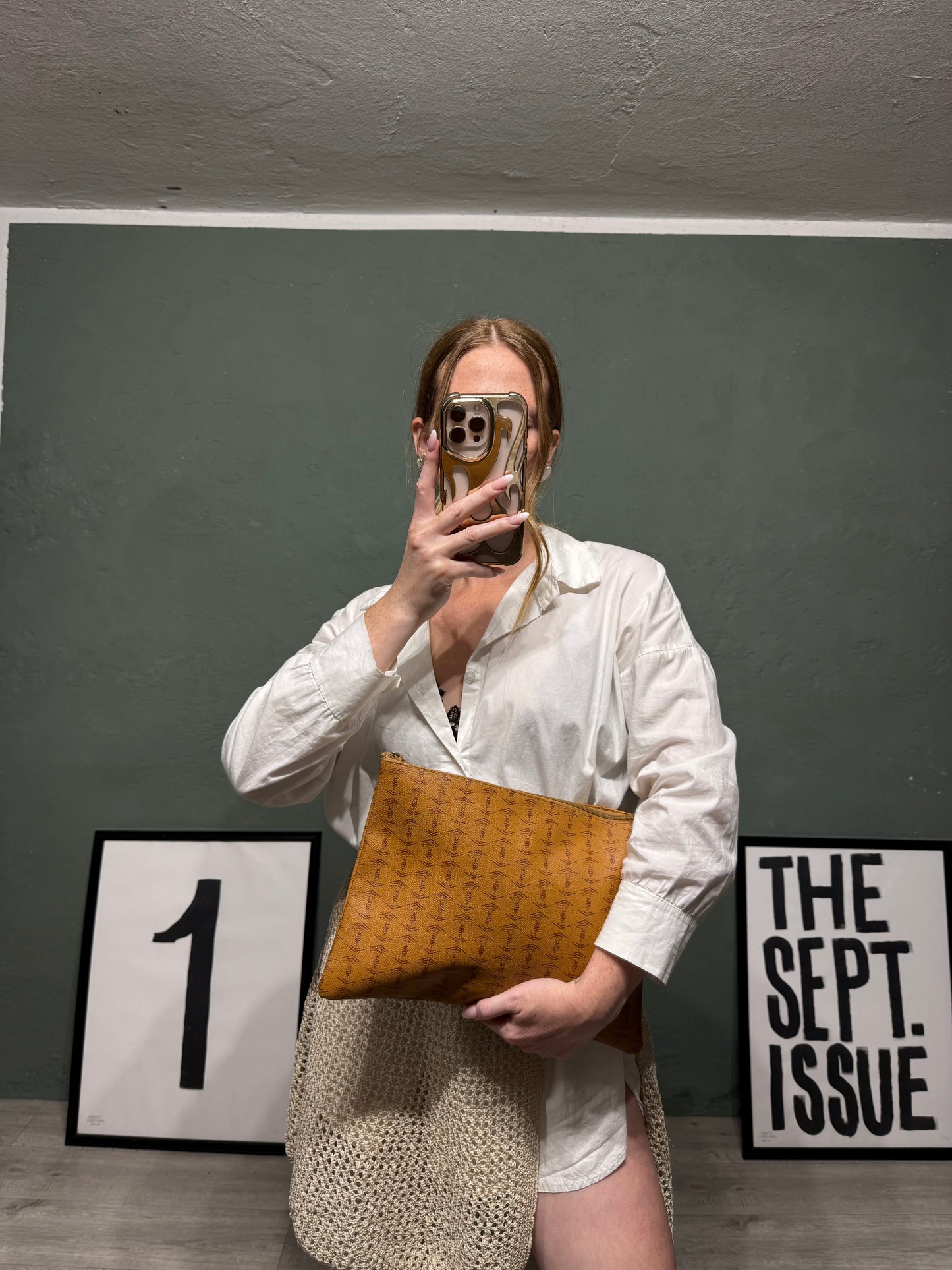Pochette monogram Trussardi