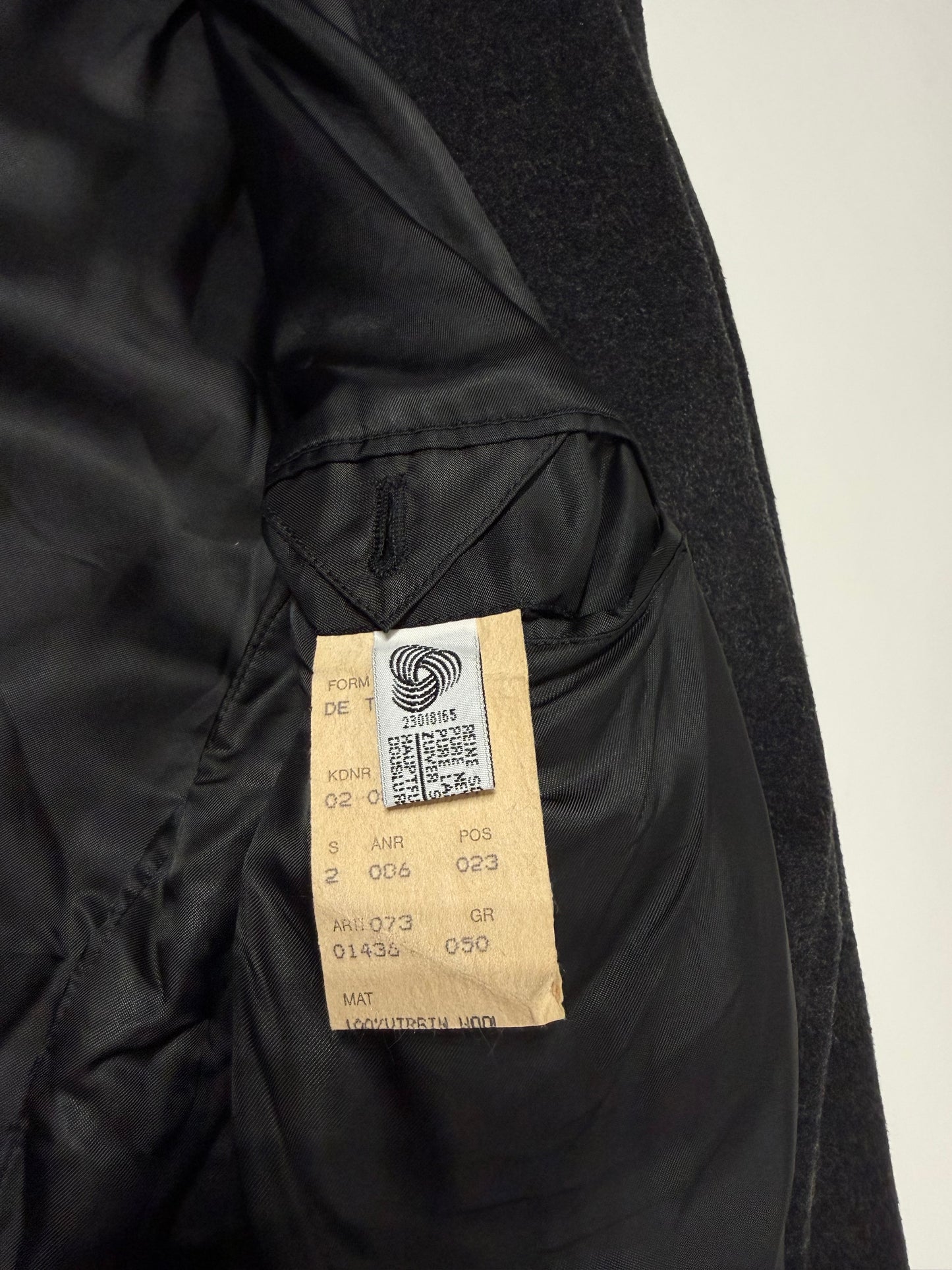 Cappotto monopetto 100% lana vergine Hugo Boss antracite