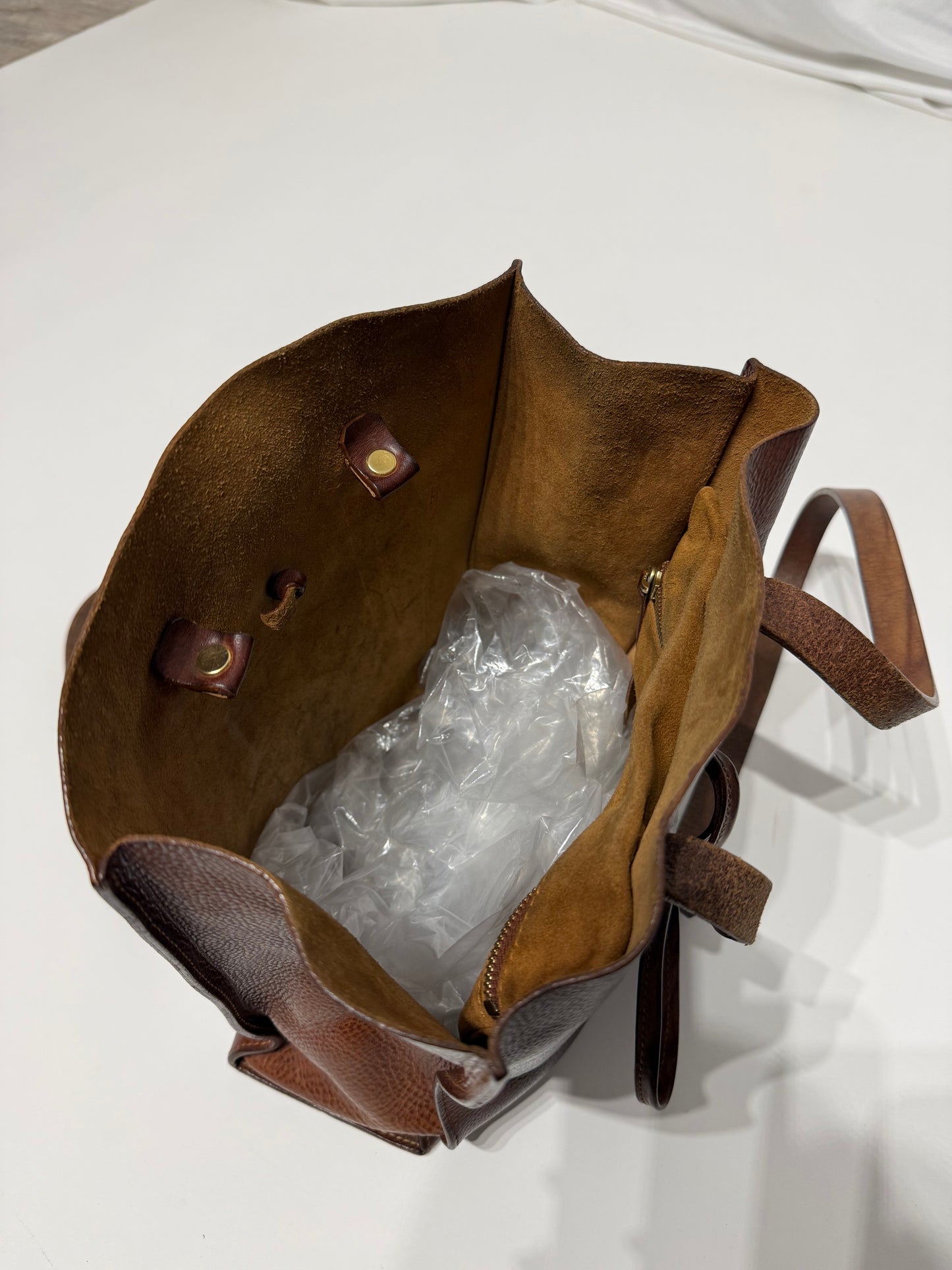 Borsa tote in pelle Made in Italy