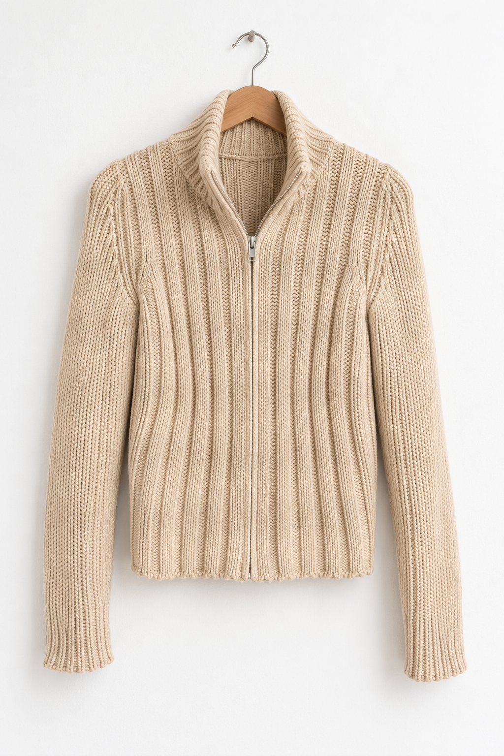 Cardigan vintage in pura lana merinos Made in Italy