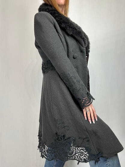 Cappotto macramè tg.XS