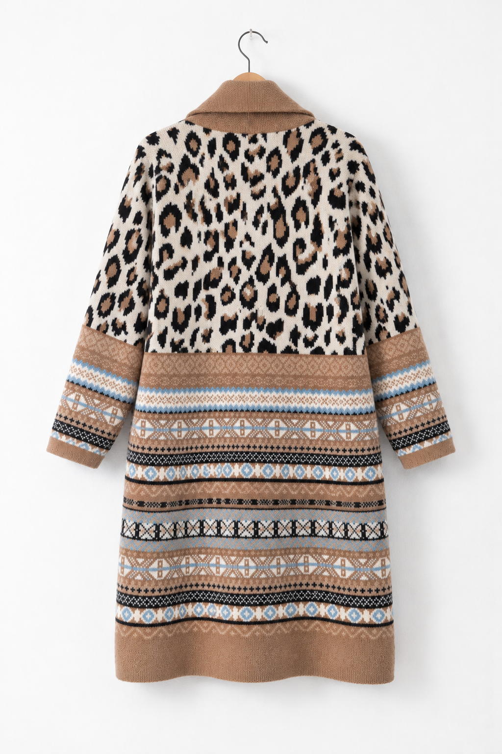 Maxi Cardigan Leopardato