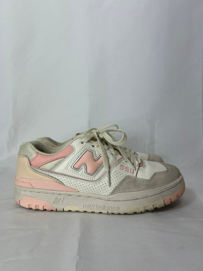 New balance 550 white pink n.40