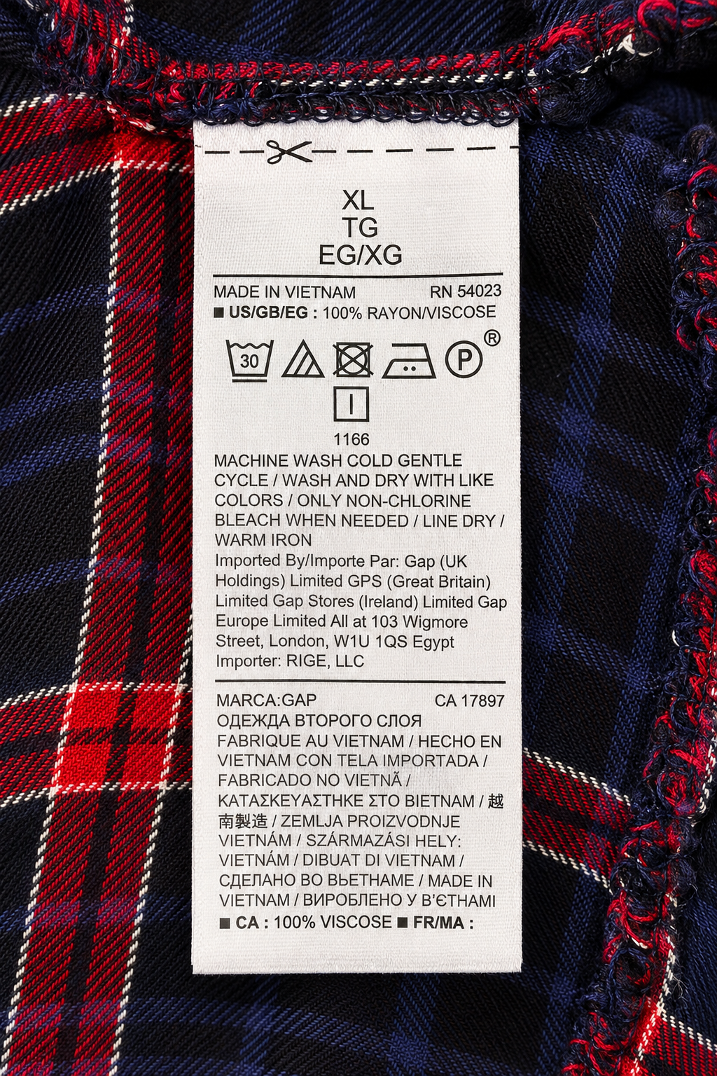Abito tartan GAP