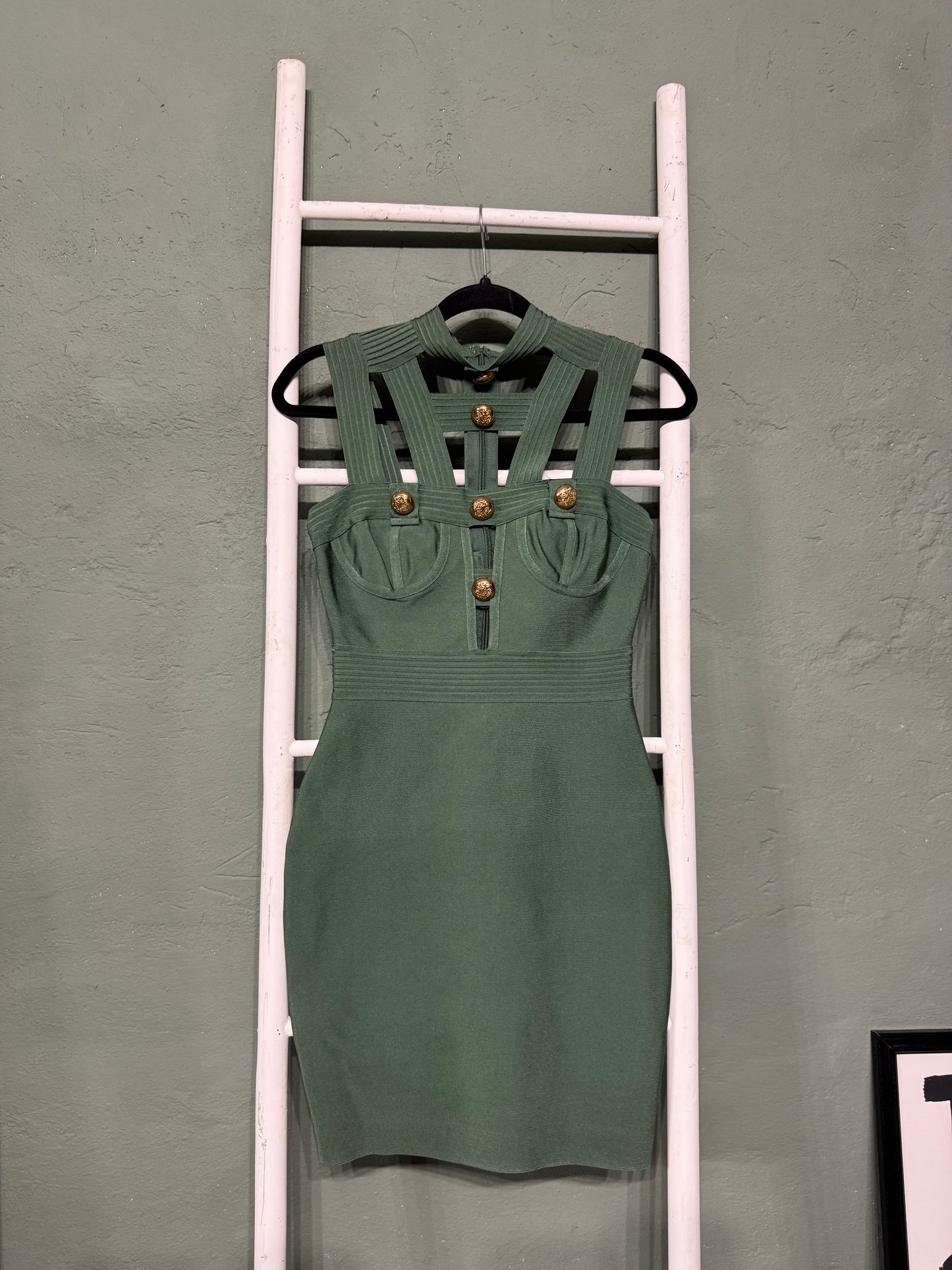 Abito bandage verde