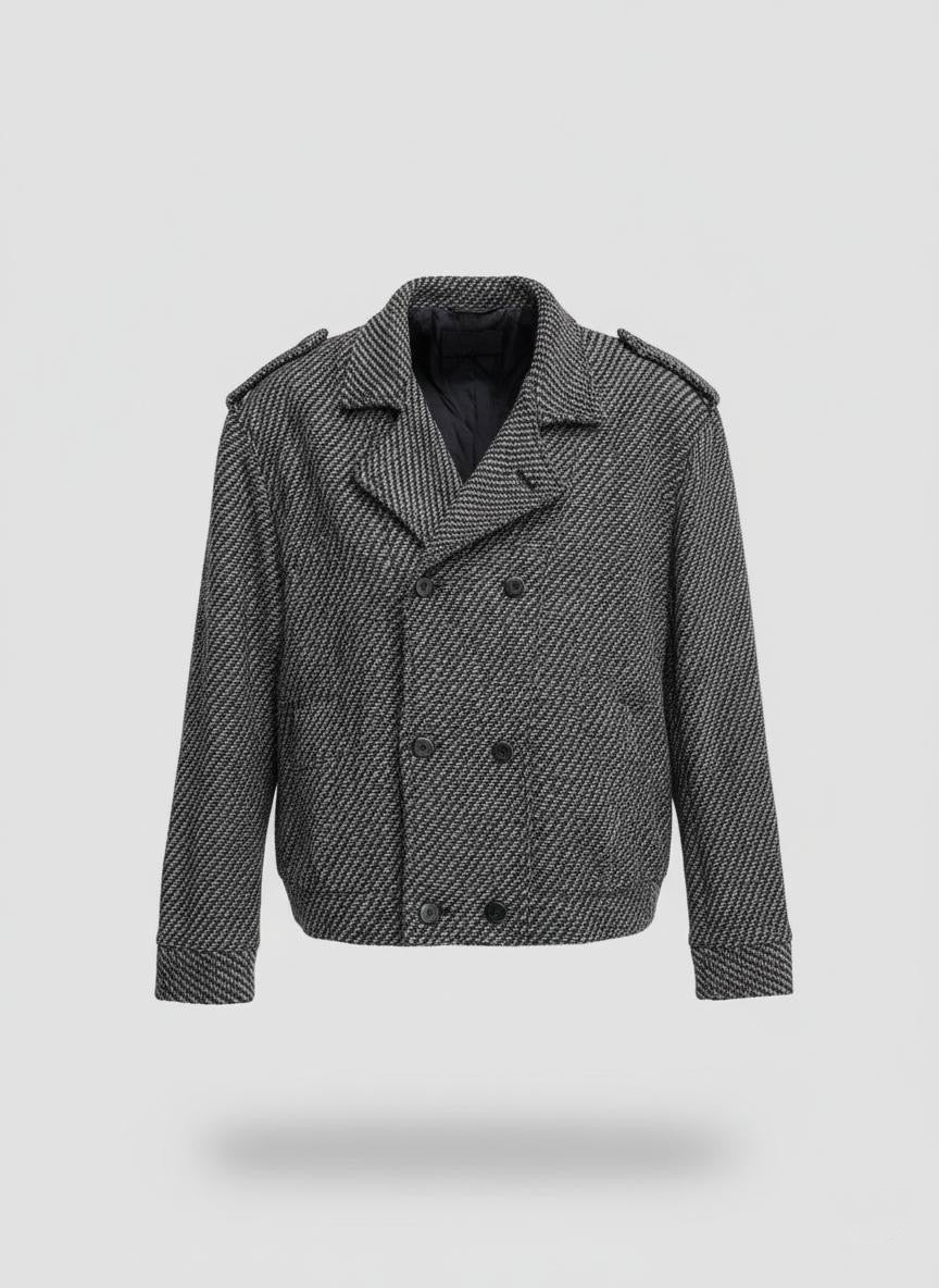 Cappotto bomber spigato vintage