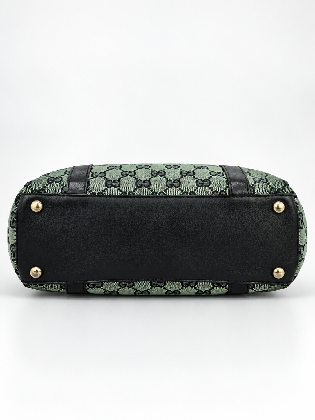 Gucci Tote GG Monogram Abbey Green Vintage Canvas e Pelle