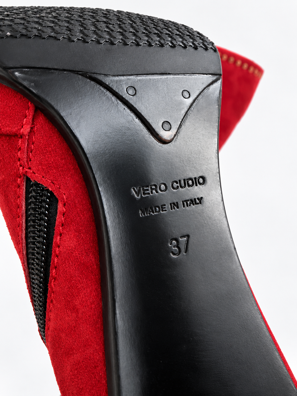 Stivale tacco vintage scamosciato Casadei