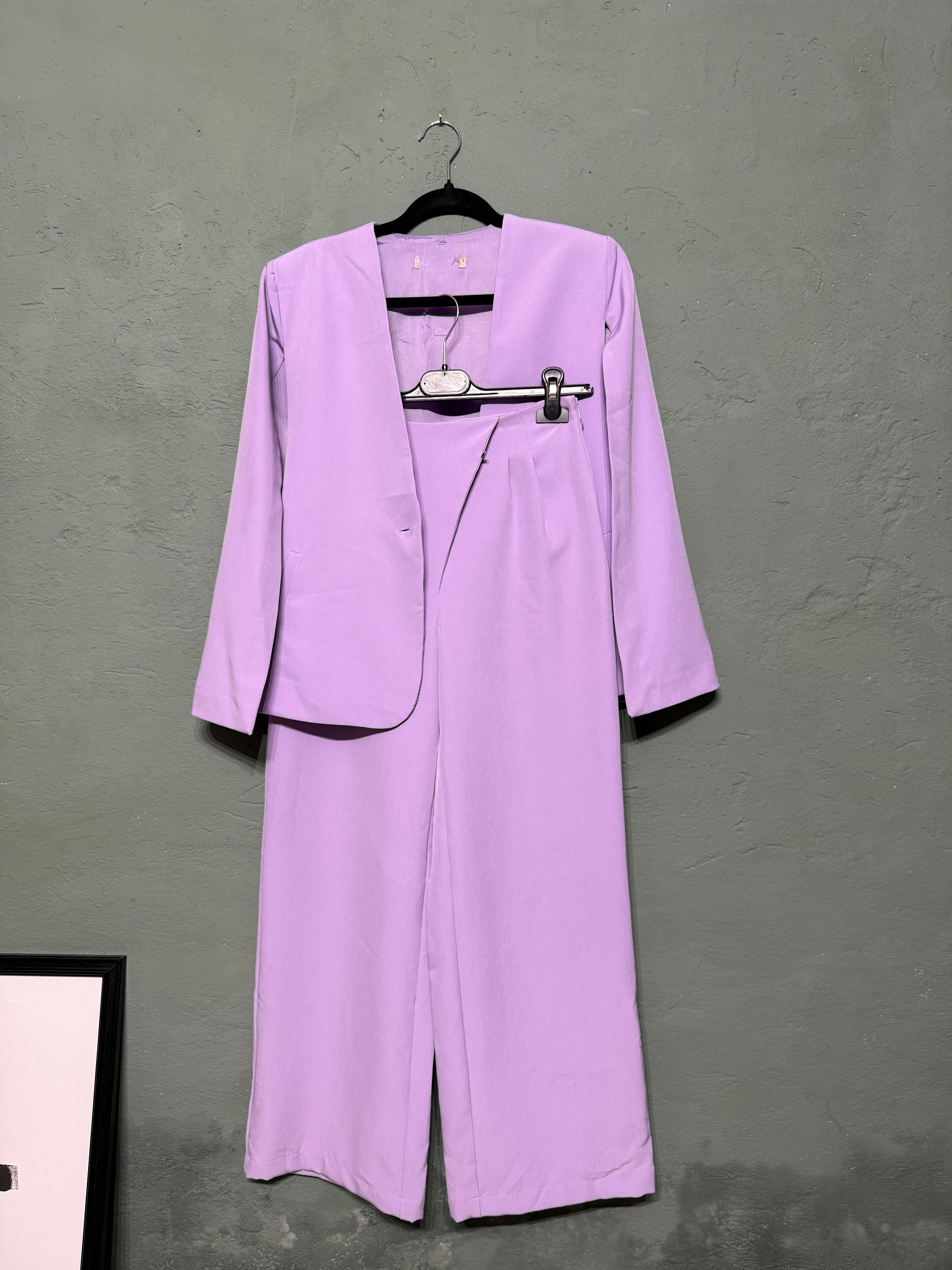 Tailleur blazer - pantalone lavanda Rinascimento
