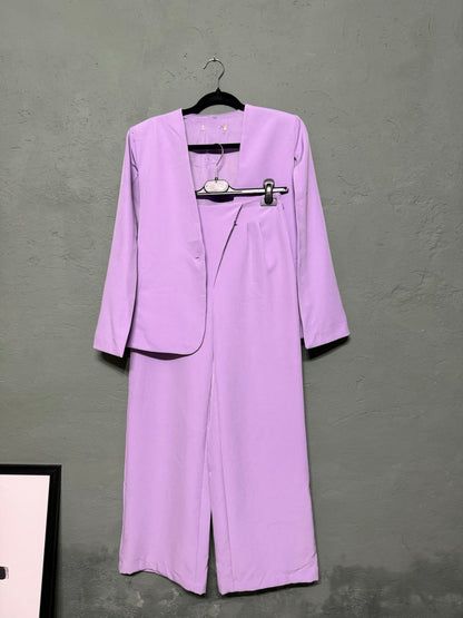 Tailleur blazer - pantalone lavanda Rinascimento