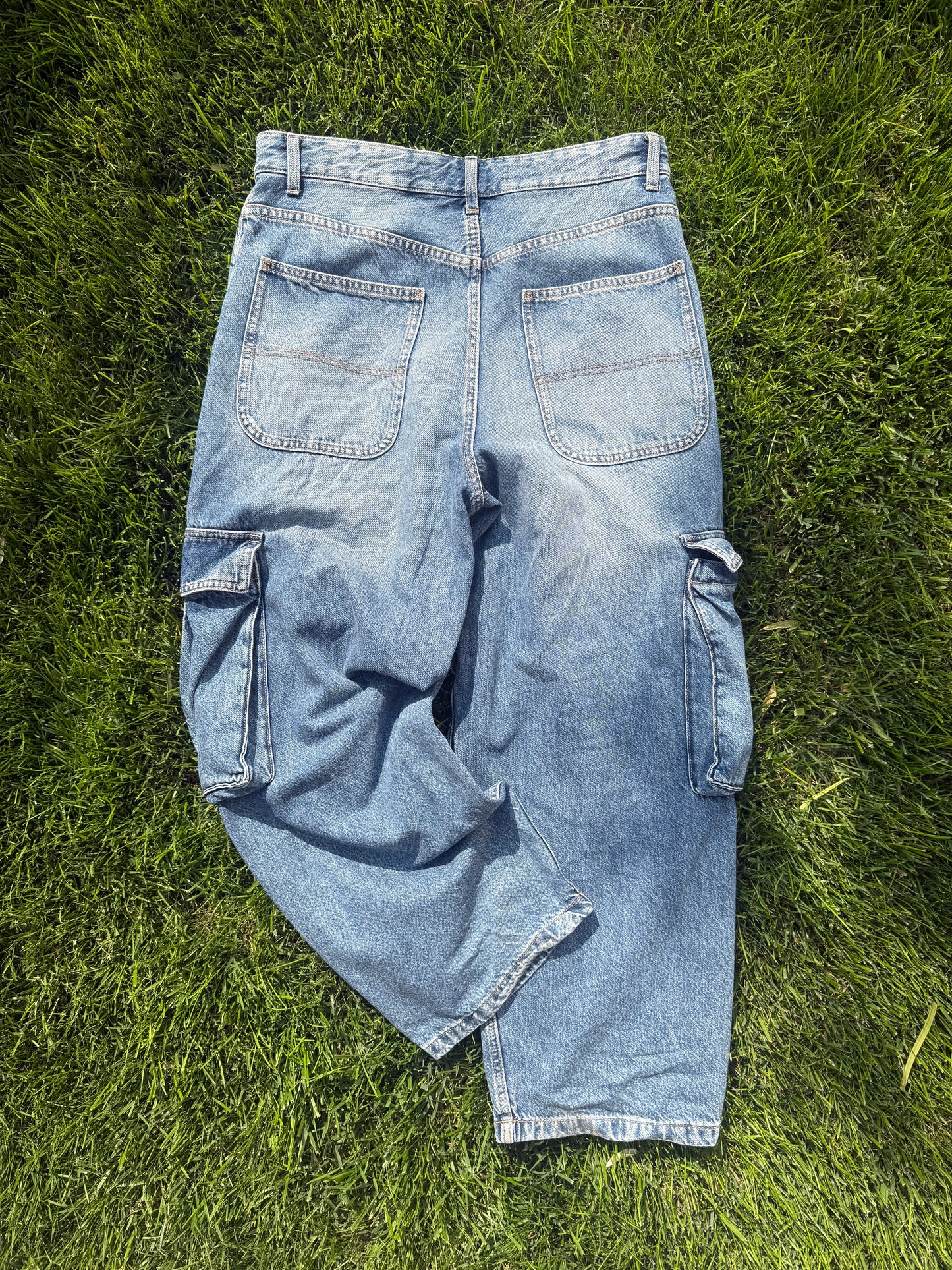 Jeans baggy cargo tg.L
